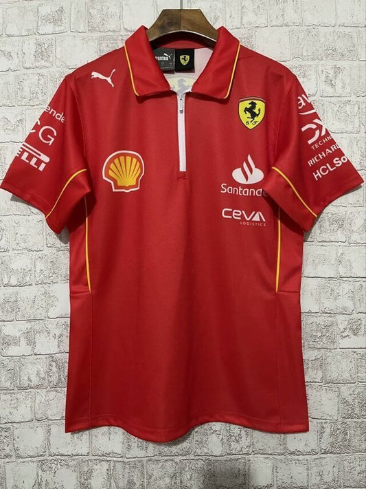 Polo Zip Ferrari 2025/2026 Adulto
