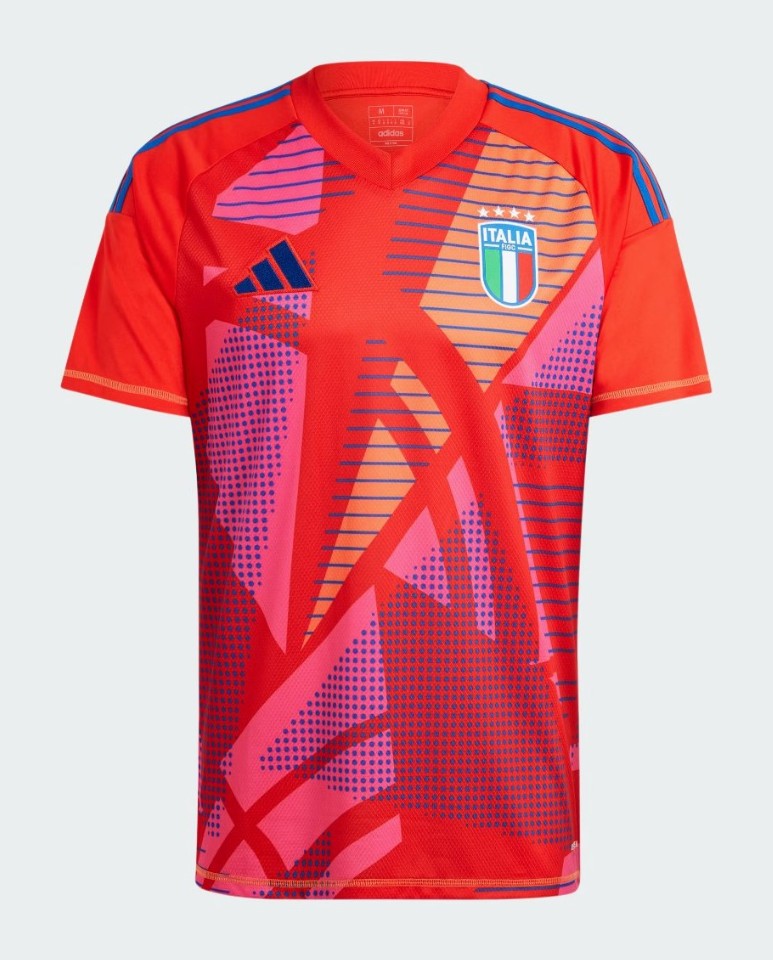 Maglia Nazionale Italia Portiere 2025 Versione Stadio Adulto