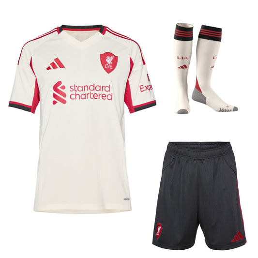 Kit Adulto Liverpool Away 2025/2026 + Calzettoni