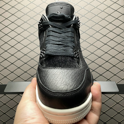 Scarpe Sneakers Jordan 4 Pony hair black