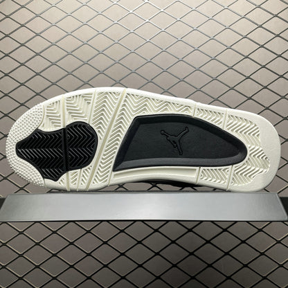 Scarpe Sneakers Jordan 4 Pony hair black