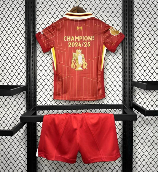 Kit Bambino Liverpool Home versione Campionato Vinto 2024/2025