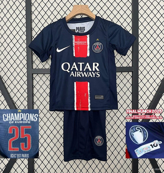 Kit Bambino Paris Saint Germain Home Finale Champions 2025/2026
