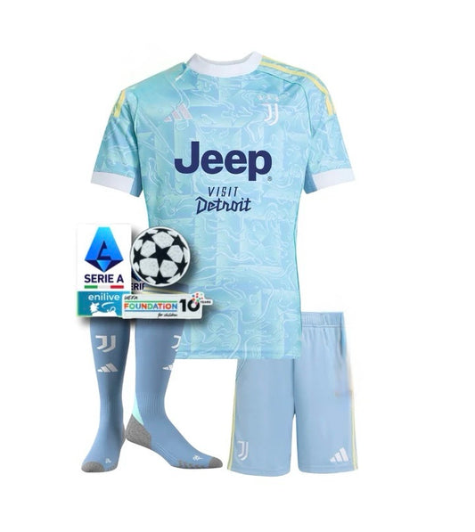 Kit Bambino Bianconeri Away compreso di Calzettoni 2025/2026